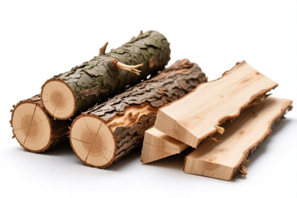Other coniferous logs, bark on