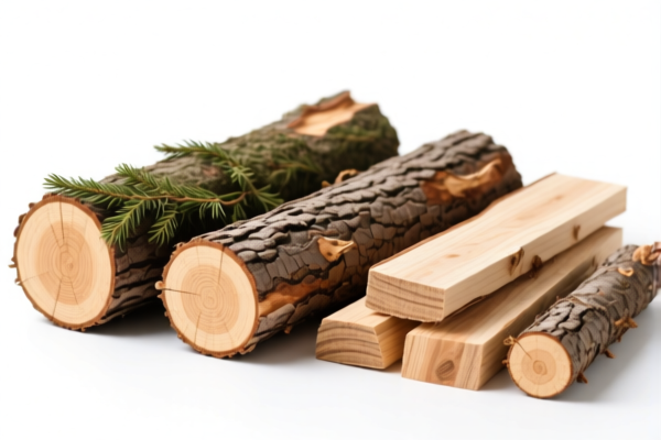 Other coniferous logs, bark on