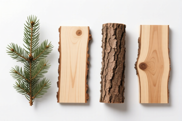 Other coniferous wood in the rough, bark removed