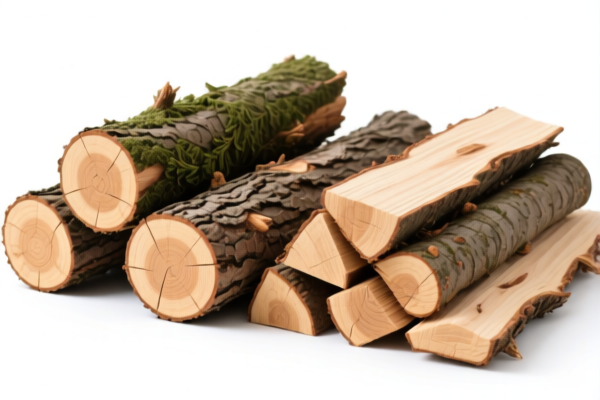 Other coniferous wood in the rough, unprocessed