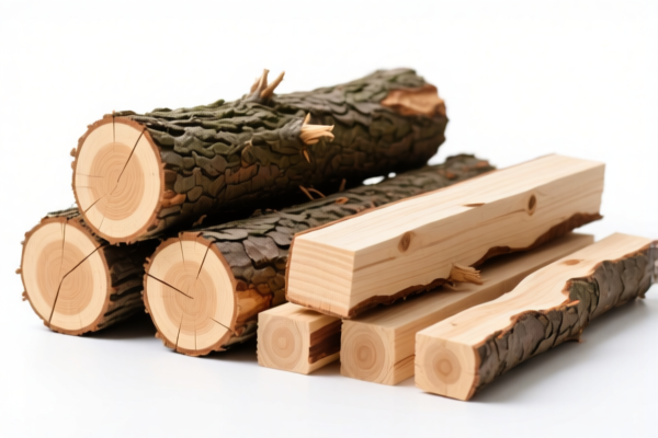 Other coniferous wood in the rough, unprocessed