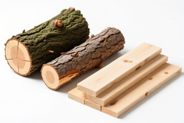Other coniferous wood in the rough, unprocessed