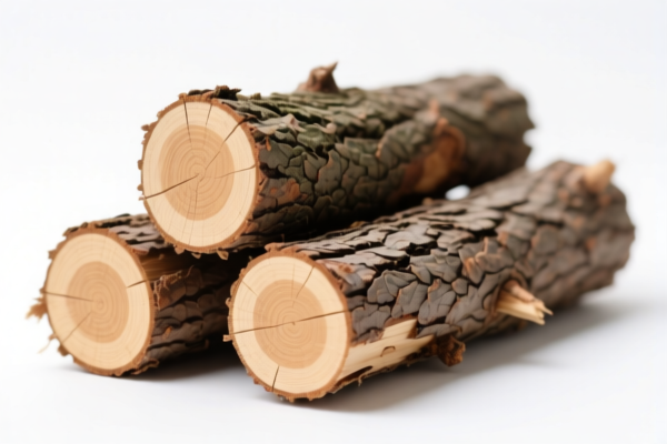 Coniferous Wood, Unstripped Bark