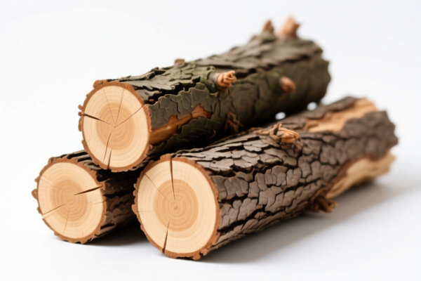 Coniferous Wood, Unstripped Bark