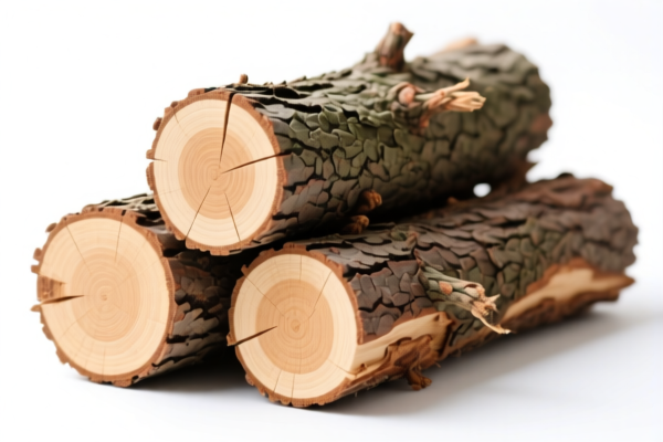 Coniferous Wood, Unstripped Bark
