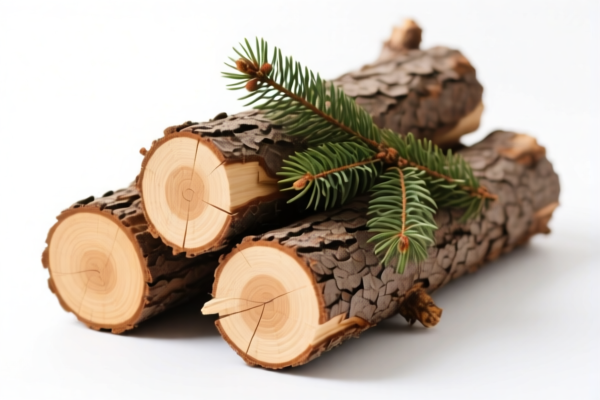 Coniferous Logs for Handicrafts