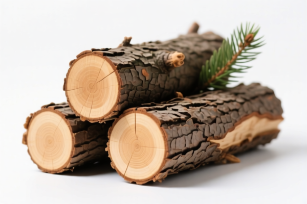 Coniferous Logs for Landscaping