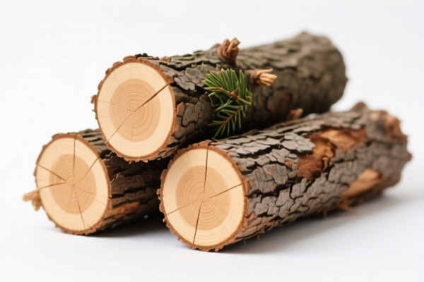 Coniferous Logs for Landscaping