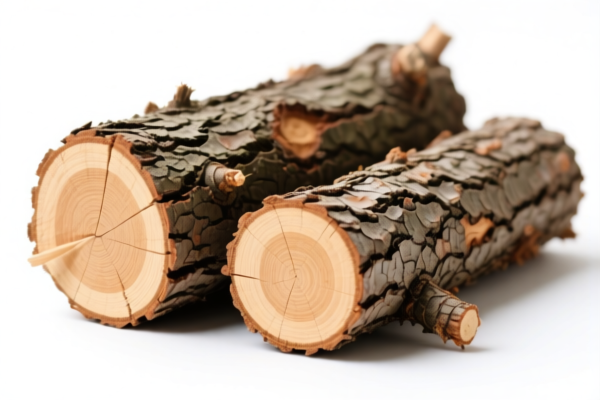 Debarked Fir Logs