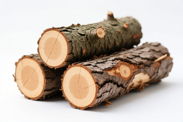 Debarked Spruce Logs