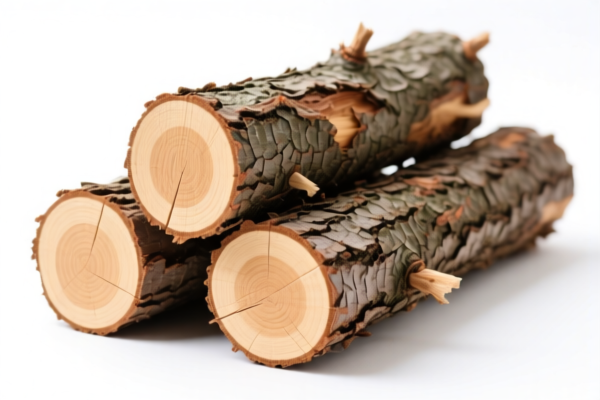 Debarked Spruce Logs