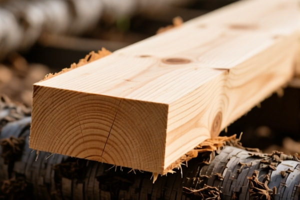 Unprocessed Larch Timber