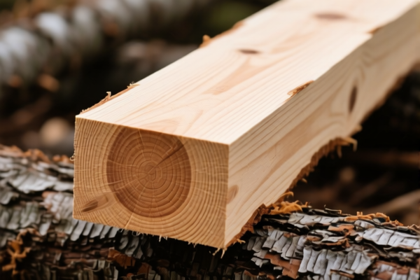 Unprocessed Larch Timber