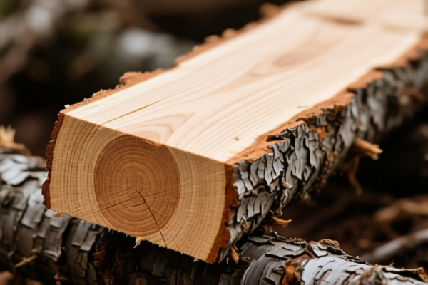Unprocessed Larch Timber