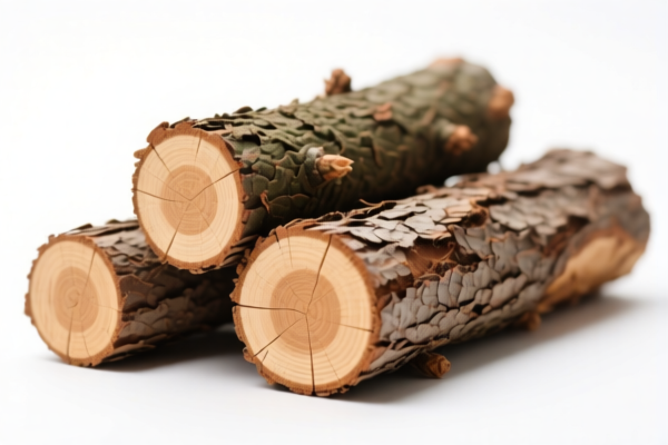 Loose coniferous wood in the rough