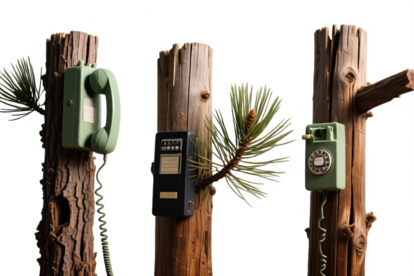 Pine Preserved Telephone Poles