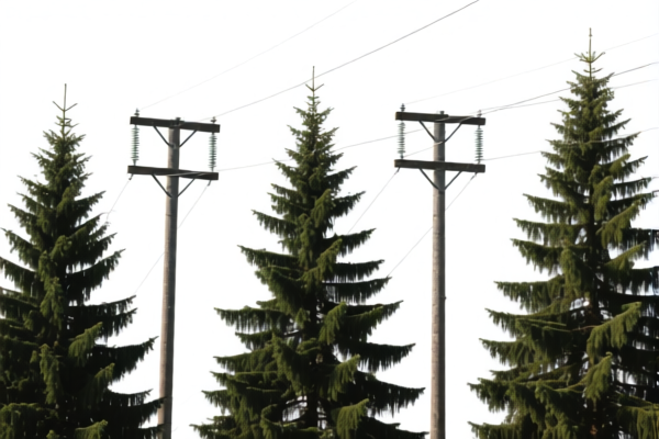 Spruce Electrical Poles