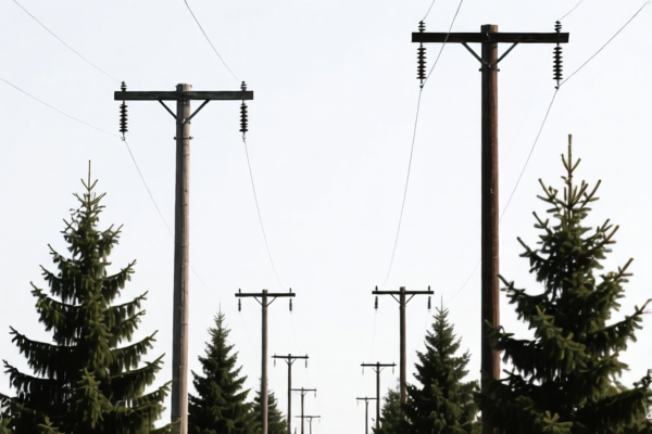 Spruce Electrical Poles