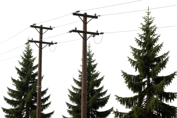 Spruce Power Poles
