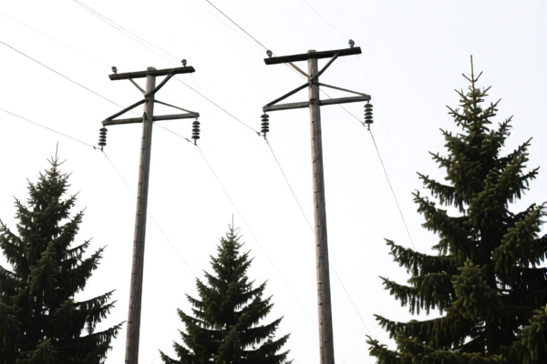 Spruce Power Poles