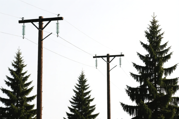 Spruce Power Poles