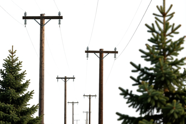 Spruce Telephone Poles