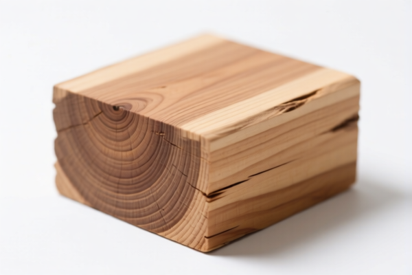 Roughly Squared Western Hemlock Wood