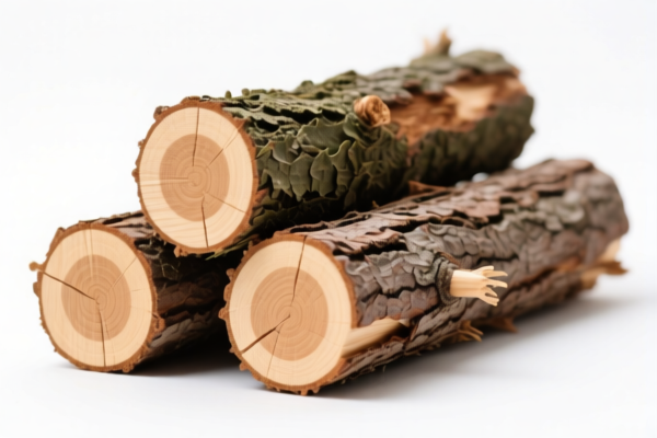 Western Hemlock Wood, Bark on