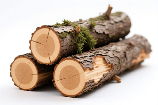 Western Hemlock Wood, Bark on