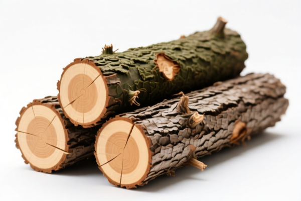 Western Hemlock Wood, Bark on