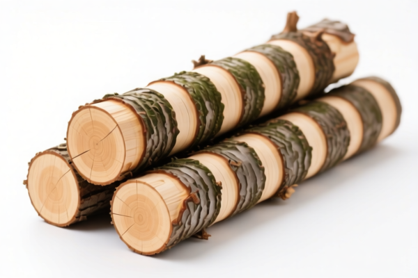 Stripped Hemlock Logs