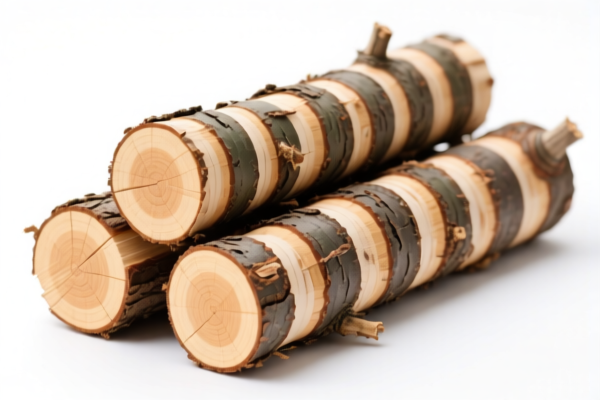 Stripped Hemlock Logs