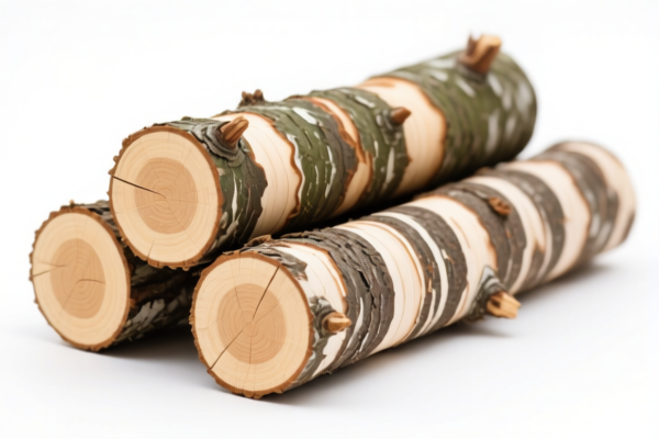 Stripped Hemlock Logs