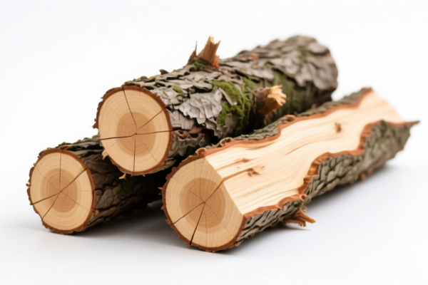 Unstripped Hemlock Logs