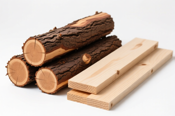 Unprocessed Western Red Cedar Wood