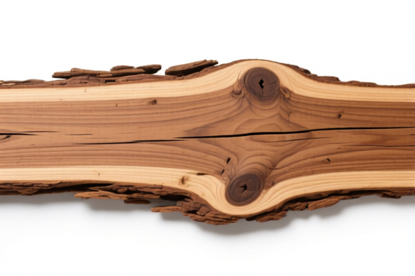 Rough cedar wood