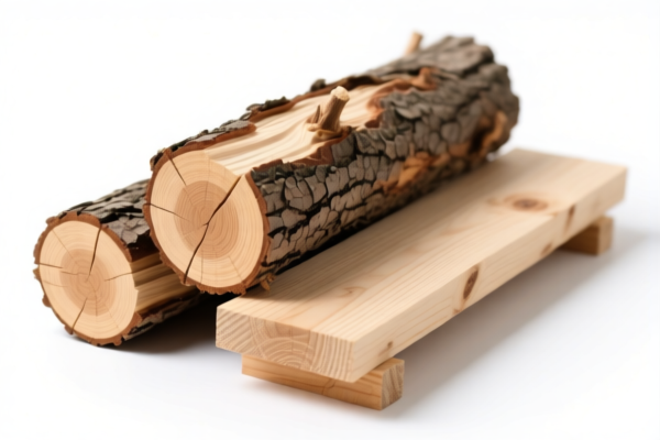 Rough coniferous wood