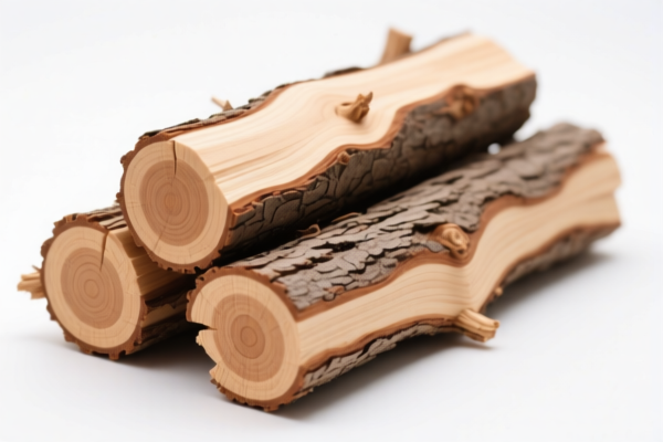 Unprocessed cedar logs