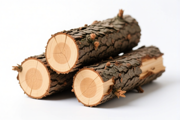 Unprocessed coniferous logs