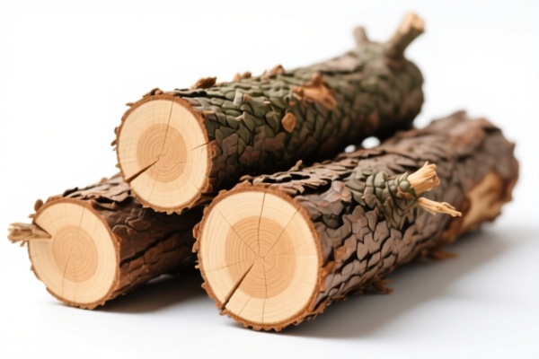 Unprocessed coniferous logs