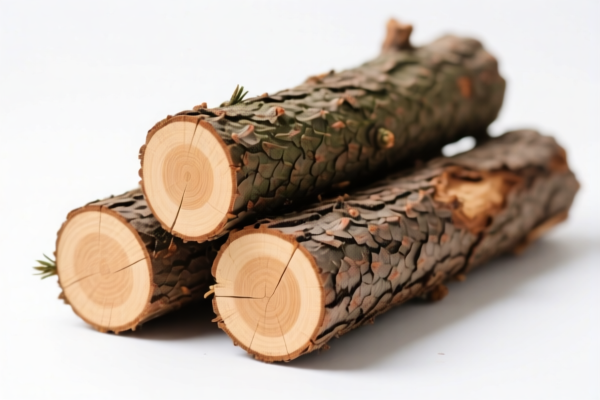 Other coniferous logs (Unstripped bark)