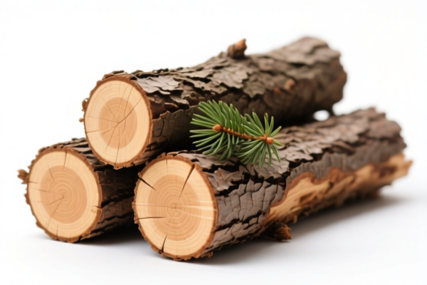 Other coniferous logs (Unstripped bark)