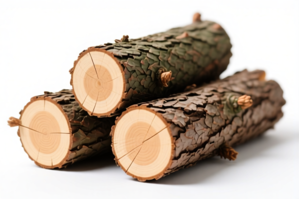 Other coniferous logs (Unstripped bark)
