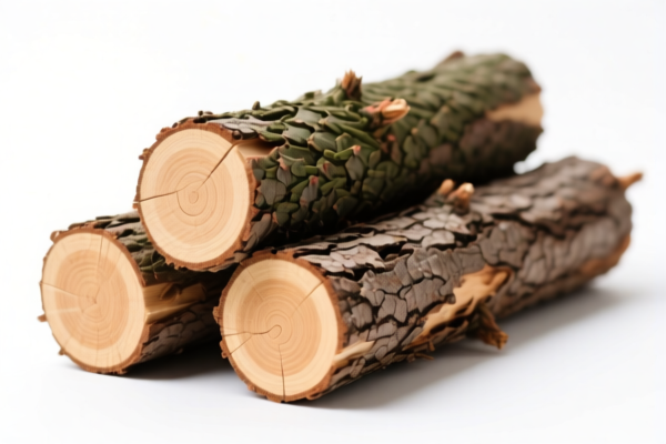 Other coniferous logs (Unstripped bark)