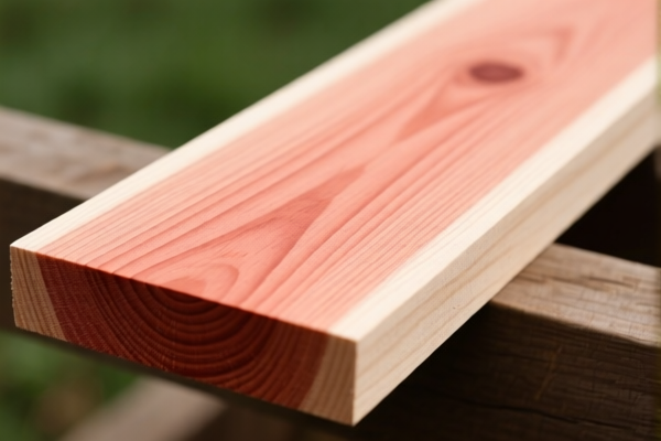 Light Red Meranti Unprocessed Wood
