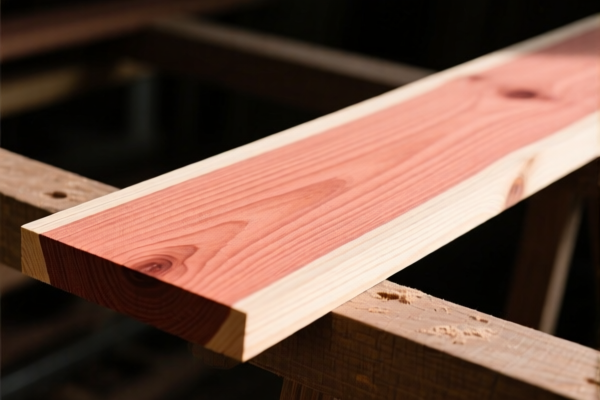 Light Red Meranti Unprocessed Wood