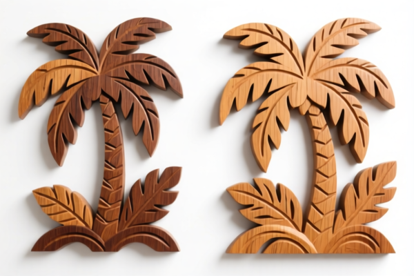 Tropical Wood Carved Decorations