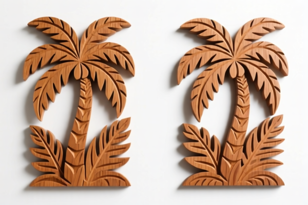 Tropical Wood Carved Decorations