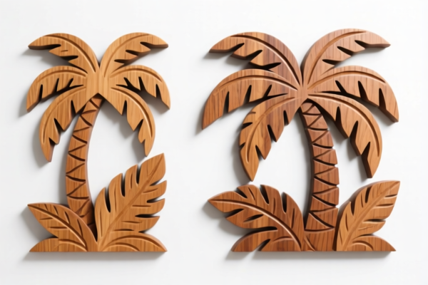 Tropical Wood Carved Decorations