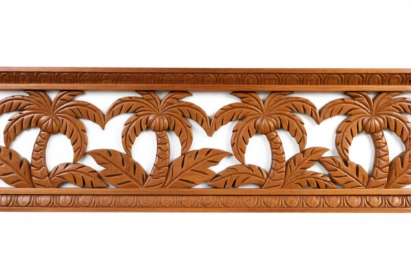 Tropical Wood Carving Baseboards